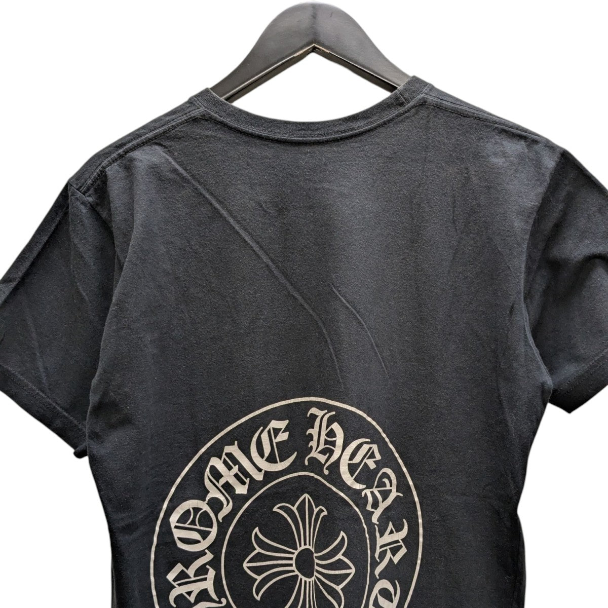 正規品　クロムハーツ　バックプリント　3クロスホースシューロゴ　Tシャツ　XL CHROME HEARTS クロムハーツ Tシャツ サイズ:XXL 香港限定バック