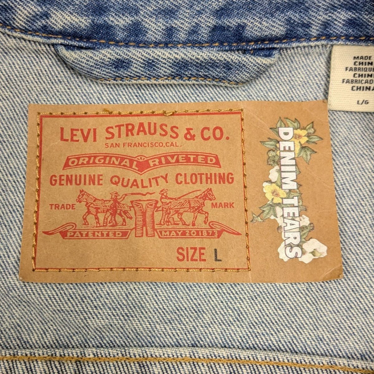 Levi's Denim tears コラボ　デニムジャケット Denim Tears x Levi's Jacket Light Blue Men's - SS22 - US