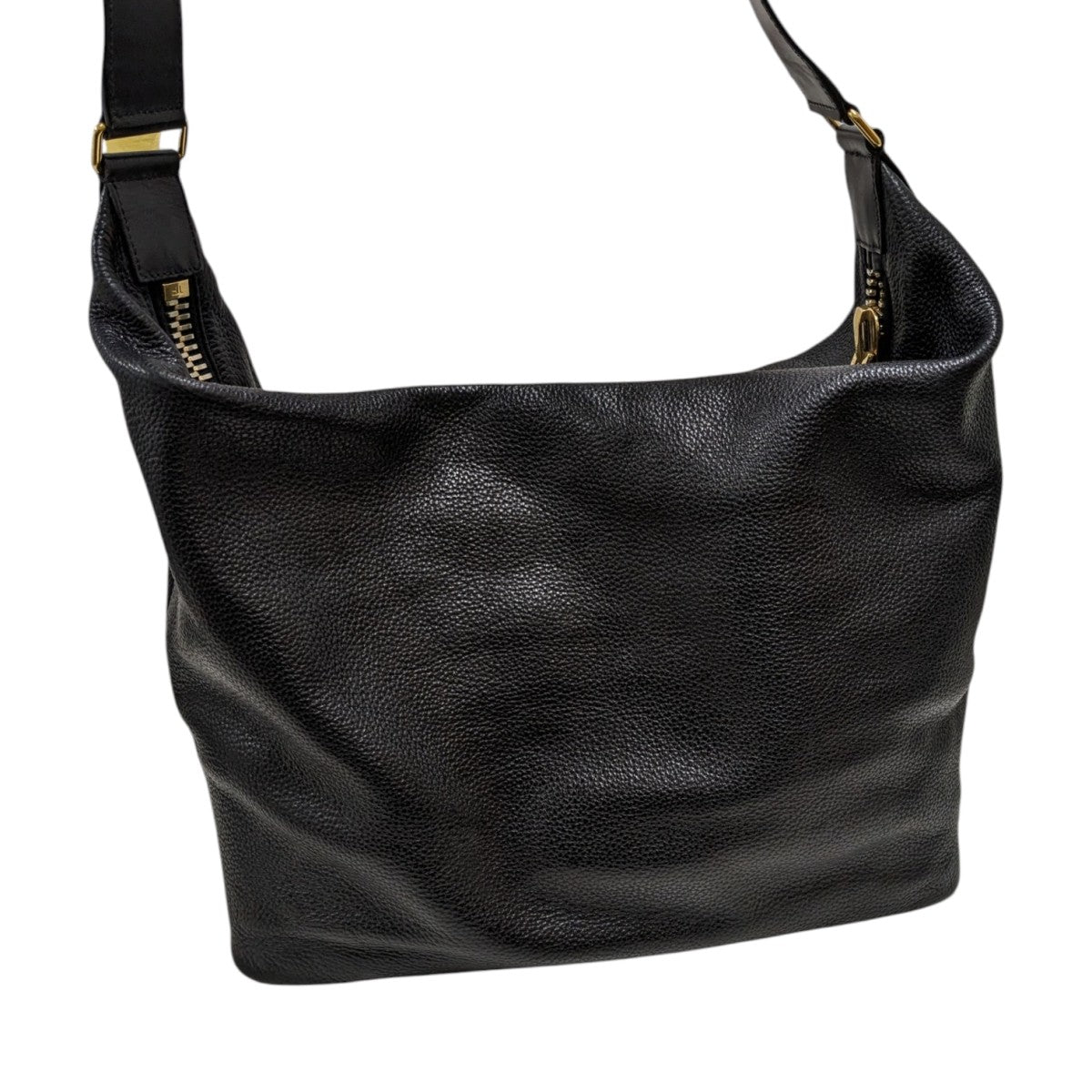 TOM FORD(トムフォード) レザーショルダーバッグ ブラック