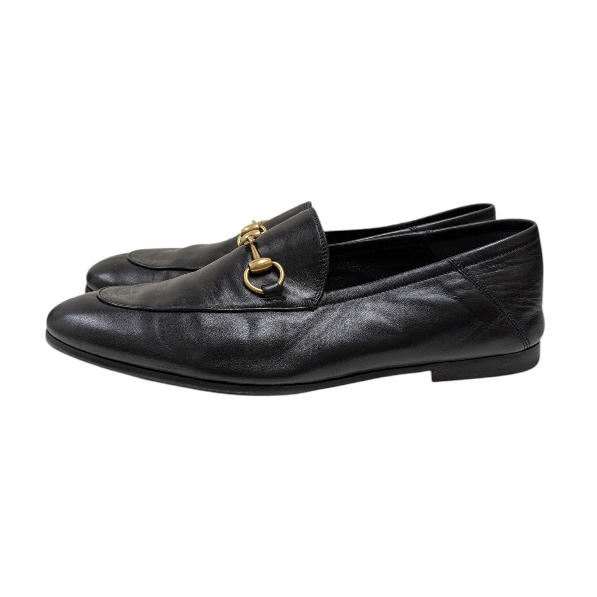GUCCI グッチ レザー ホースビット ローファー 37 1/2 ブラック グッチ ホースビット 1953〕ウィメンズ ローファーブラック