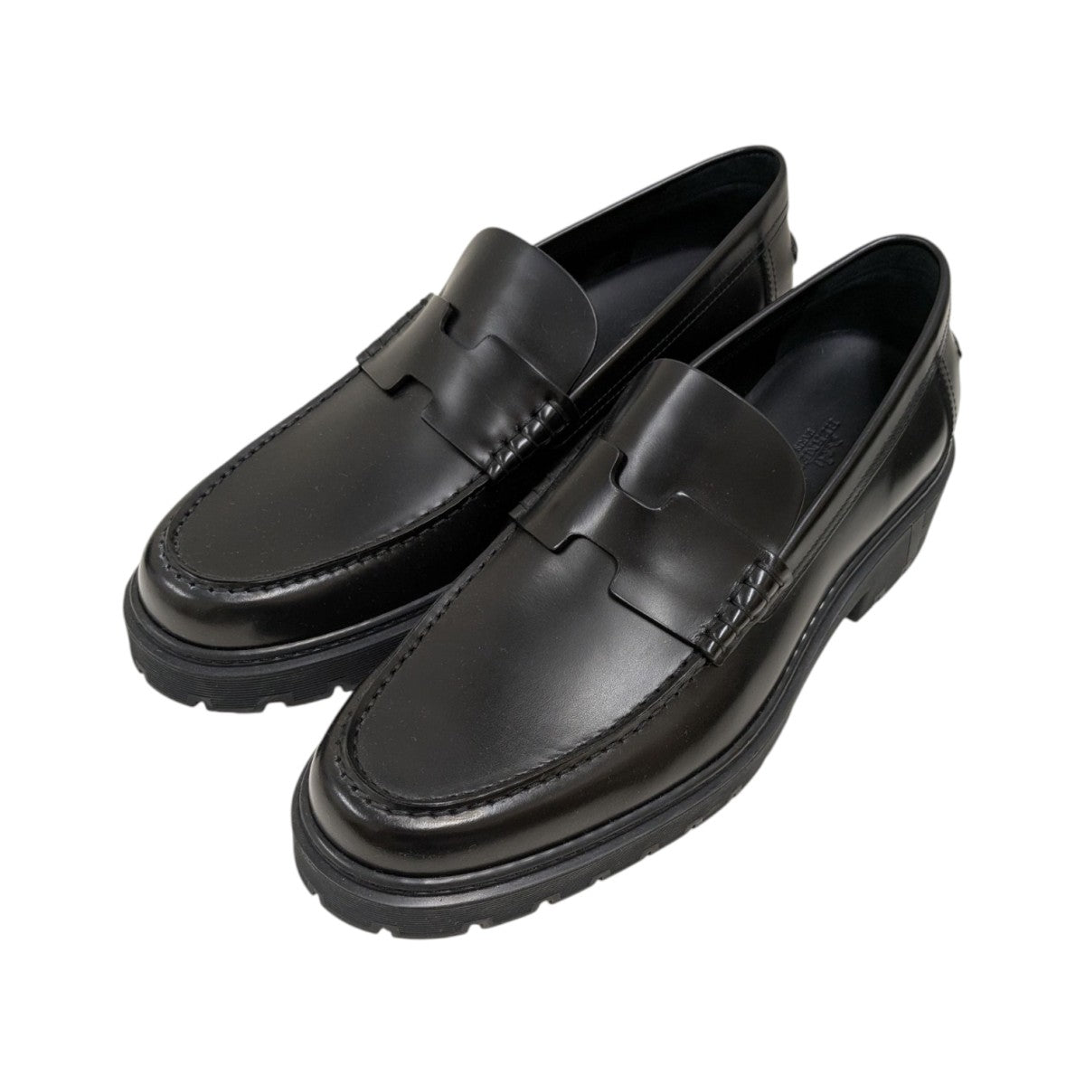 HERMES(エルメス) モカシンヒッチローファー ブラック サイズ 43