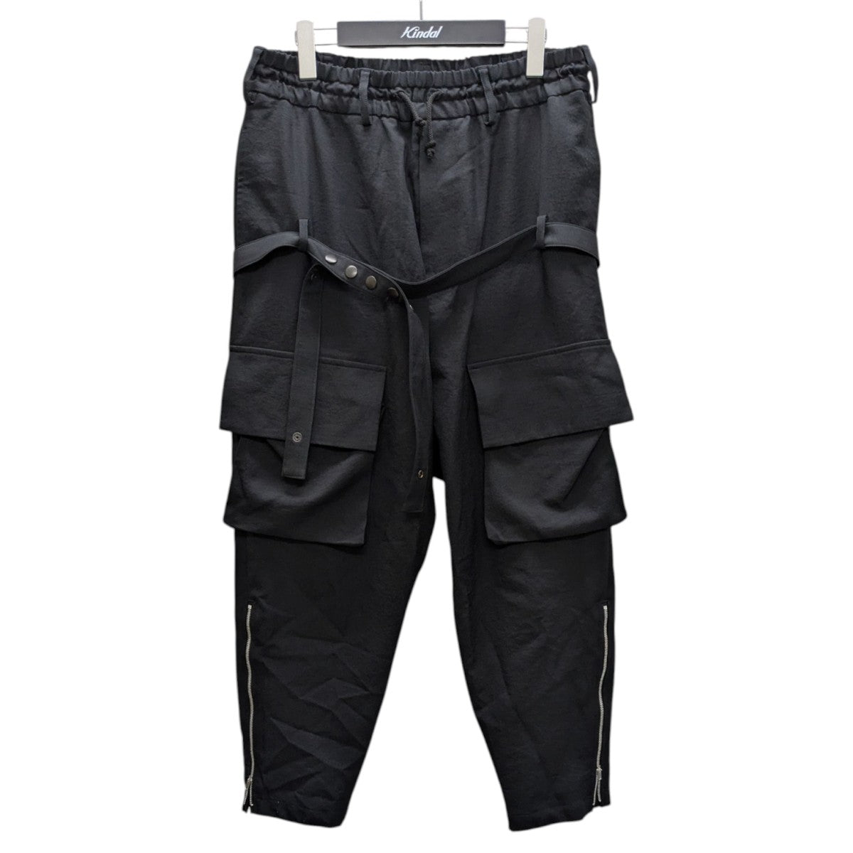 s'yte(サイト) yohji yamamoto カーゴパンツ PE/GABARDINE ZIPPER-TAPED CARGO PANTS(M Black): S'YTE｜THE