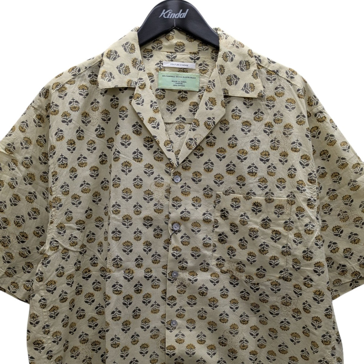 COUTURE D’ADAM 花柄シャツ 古着・中古-2枚目のアイテム画像