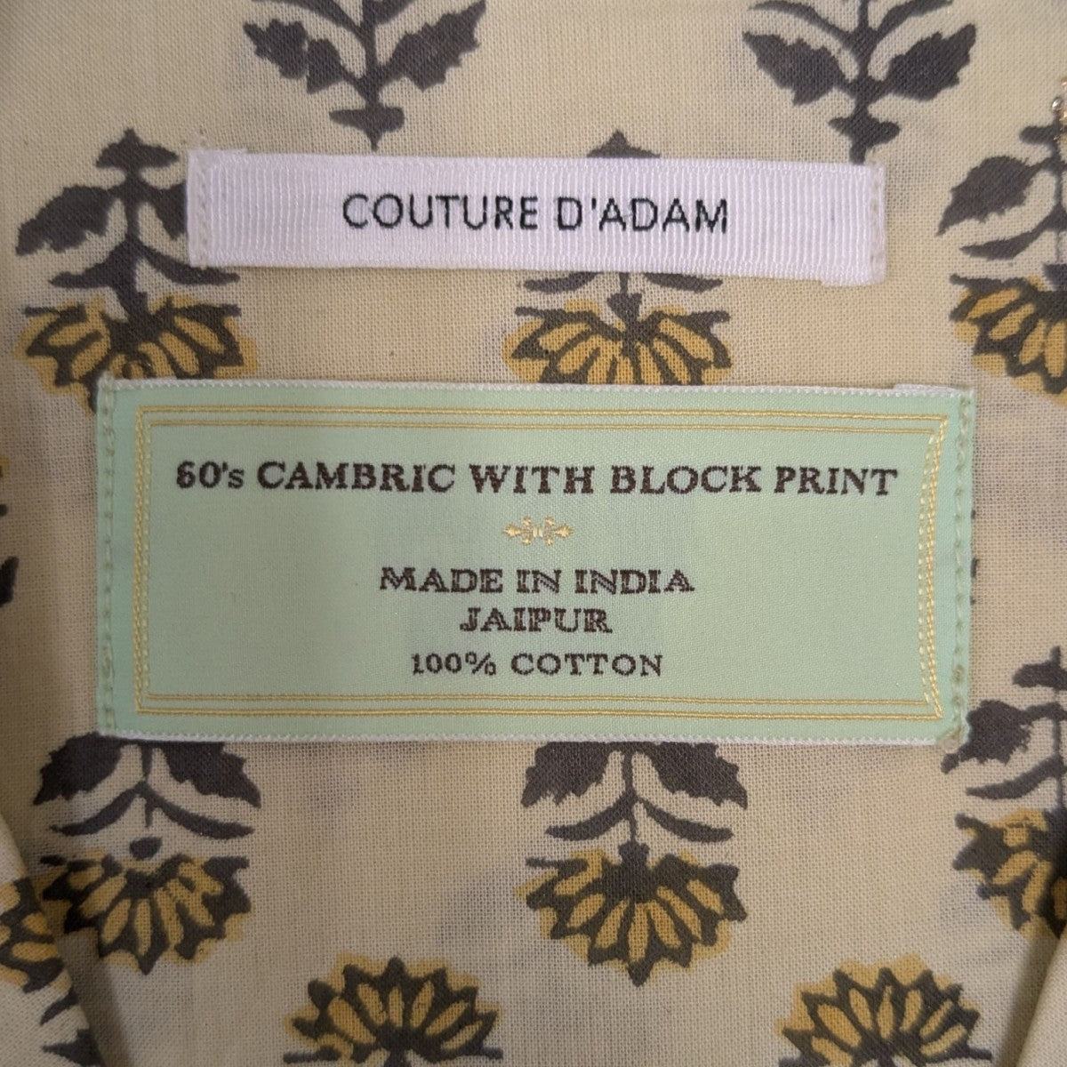 COUTURE D’ADAM 花柄シャツ 古着・中古-6枚目のアイテム画像