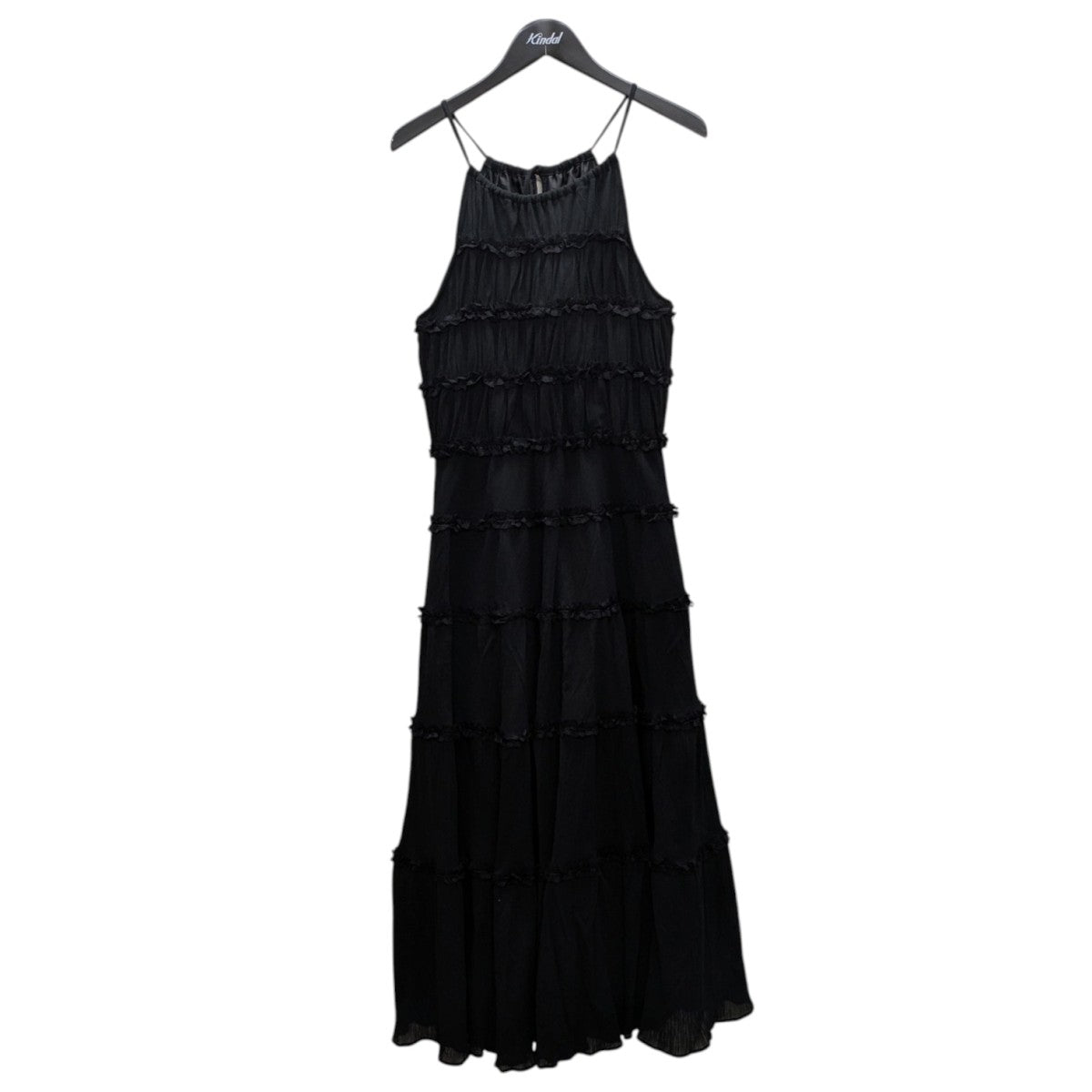 sheller ワンピース sheller(シェリエ) 2way lace stripe long dress 2WAY刺繍ワンピース
