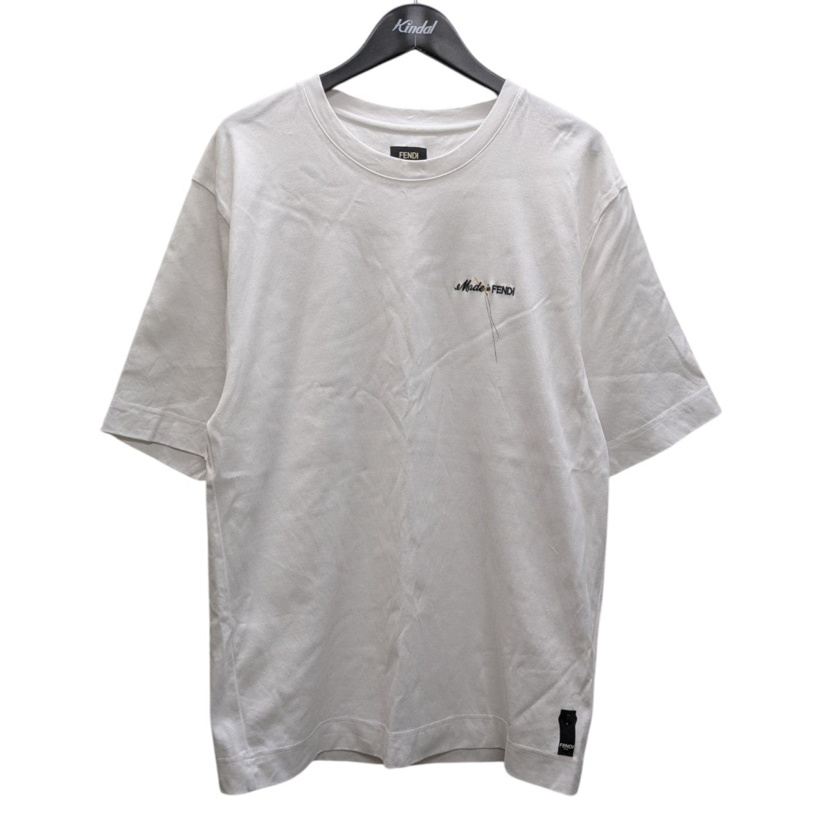 FENDI ホワイト 半袖Tシャツ FENDI(フェンディ) 胸ロゴTシャツ 12CPF-23-3454 ホワイト