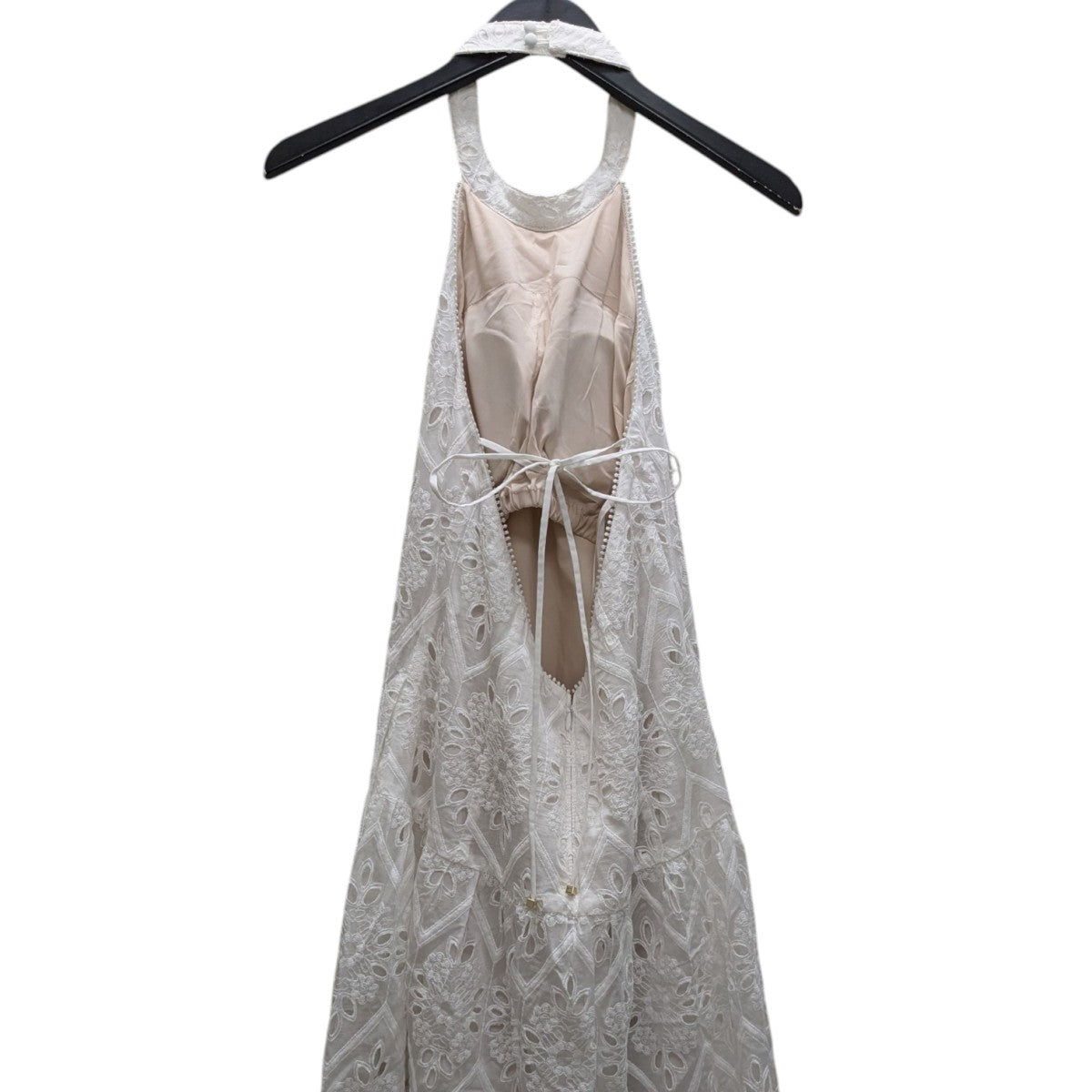 エステラケー　レース ワンピース ホワイト セール】Florentina Lace Belted Dress ラインシアーレース