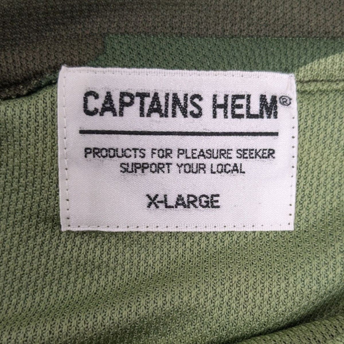 CAPTAINS HELM メッシュシャツ ホワイト　XL Captains Helm [キャプテンヘルム] DOUBLE MESH FOOTBALL TEE