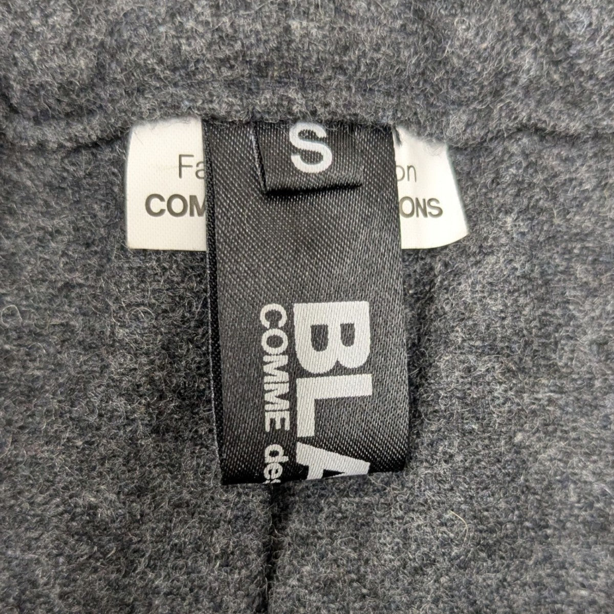 ブラックコムデギャルソン　ウール縮絨　ジャンパースカート BLACK COMME des GARCONS(ブラックコムデギャルソン) ウール