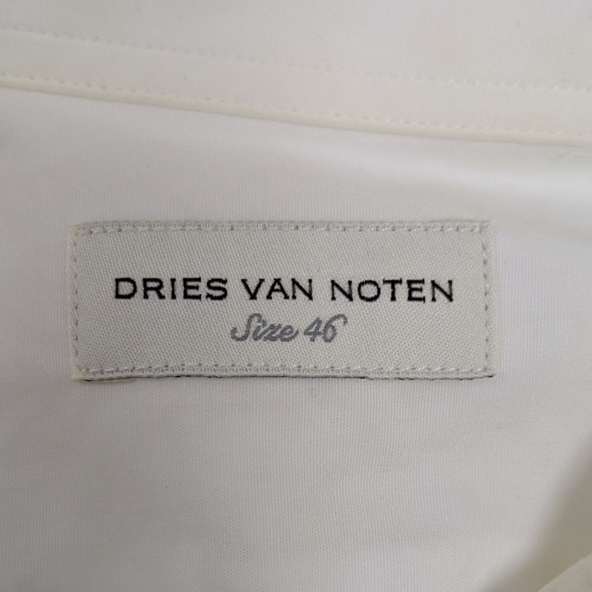 DRIES VAN NOTEN(ドリスヴァンノッテン) 長袖シャツ ホワイト