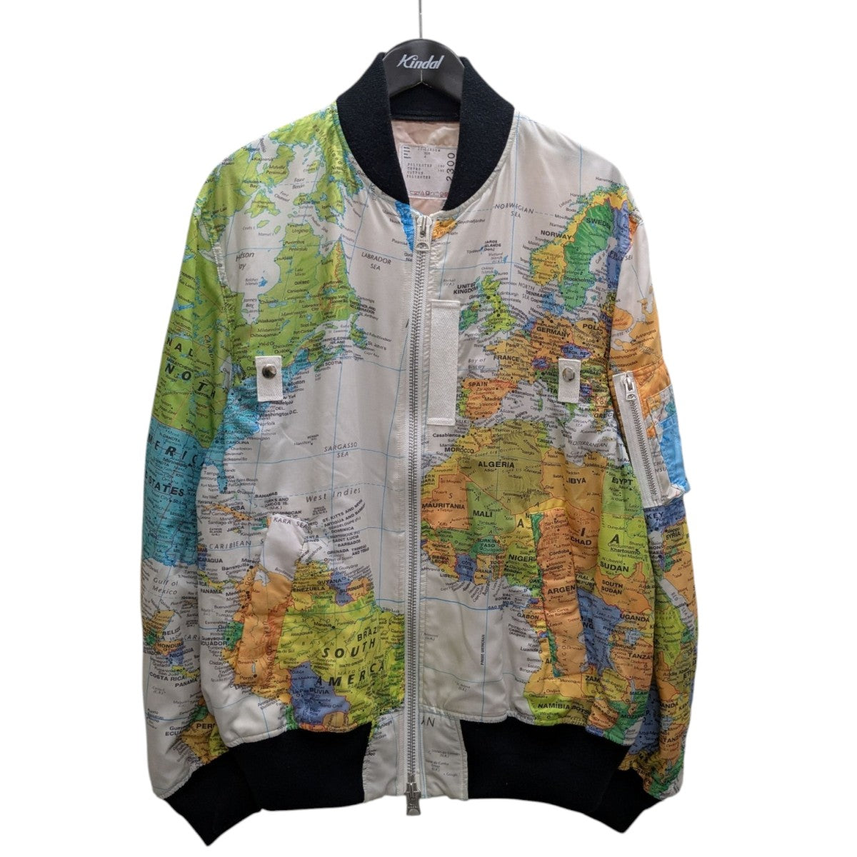 【極美品】Sacai キッズ ワールドマップ ボンバージャケットブルゾン サカイ sacai - 美品 サカイ Sacai ジャケット ブルゾン 20SS WORLD MAP