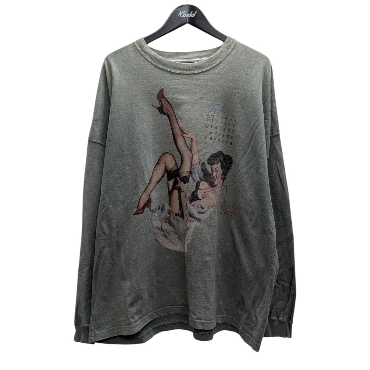トップス DAIRIKU 20AW Pinup Girl Long Sleeve Tee Pinup Girl Long Sleeve Tee (20AW C-5) | DAIRIKU / カットソー