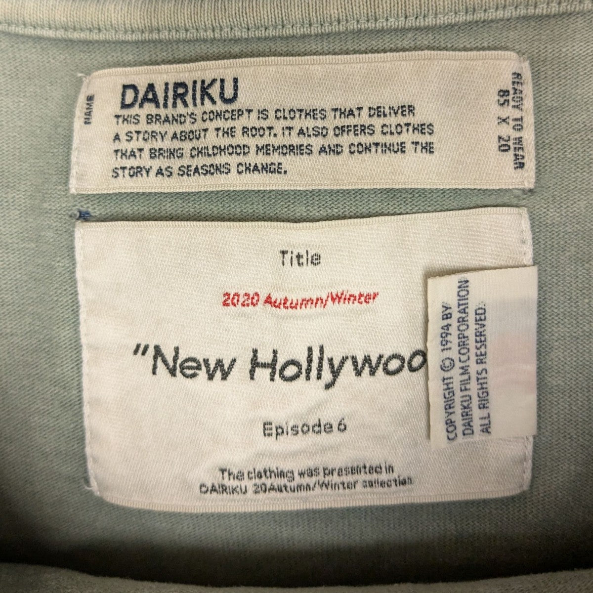 DAIRIKU 20AW Pinup Girl ロンT カーキ DAIRIKU 20AW Pinup Girl ロンT カーキ DAIRIKU(ダイリク) Pinup