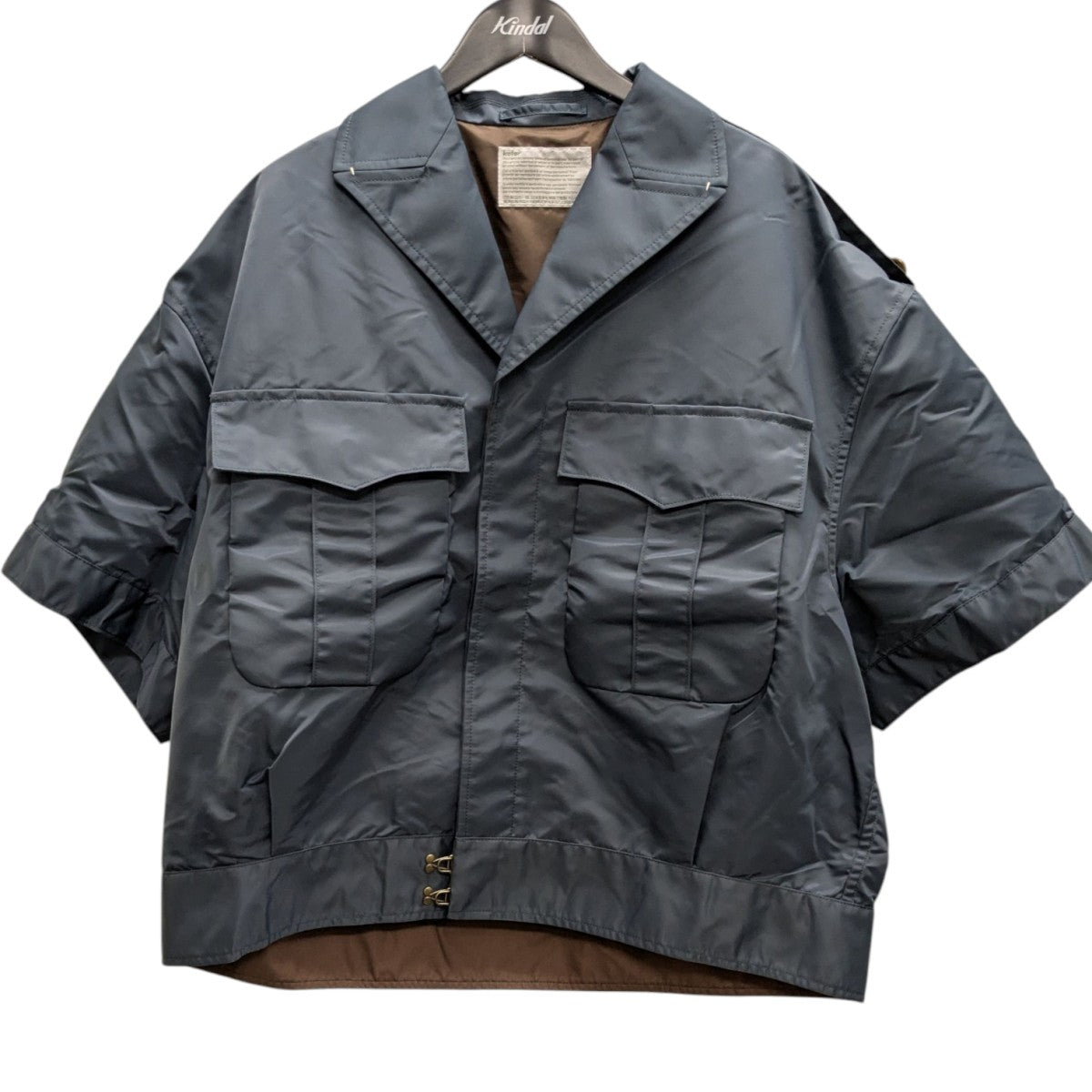 kolor 25ss ブルゾン kolor】NYLON SATIN S/S BLOUSON -Amanojak.