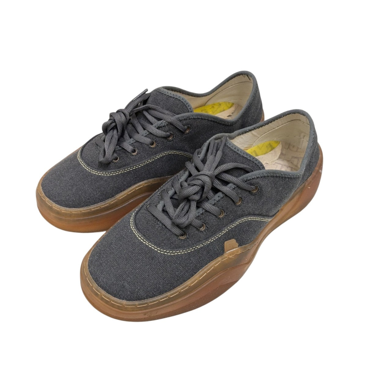 イーアールエル ERL UNISEX CAMINO LOW SKATE SNEAKERS スニーカー 靴 キャンバス メンズ レディース ブラウン系 【中古】 ERL(イーアールエル) UNISEX CAMINO LOW SKATE SNEAKERS箱ボリューム