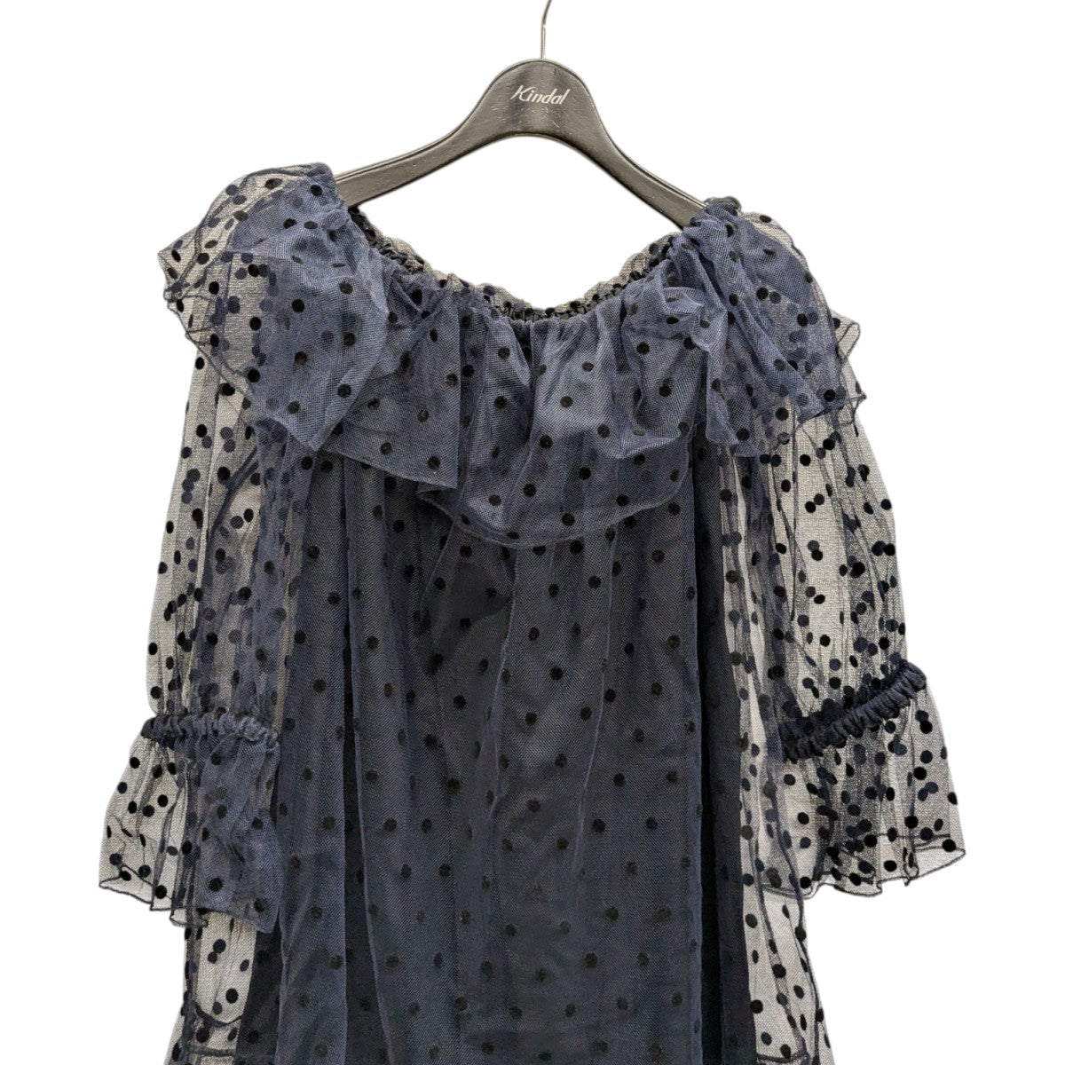 gucci グッチ ポルカドット ロングスリーブ ドレス