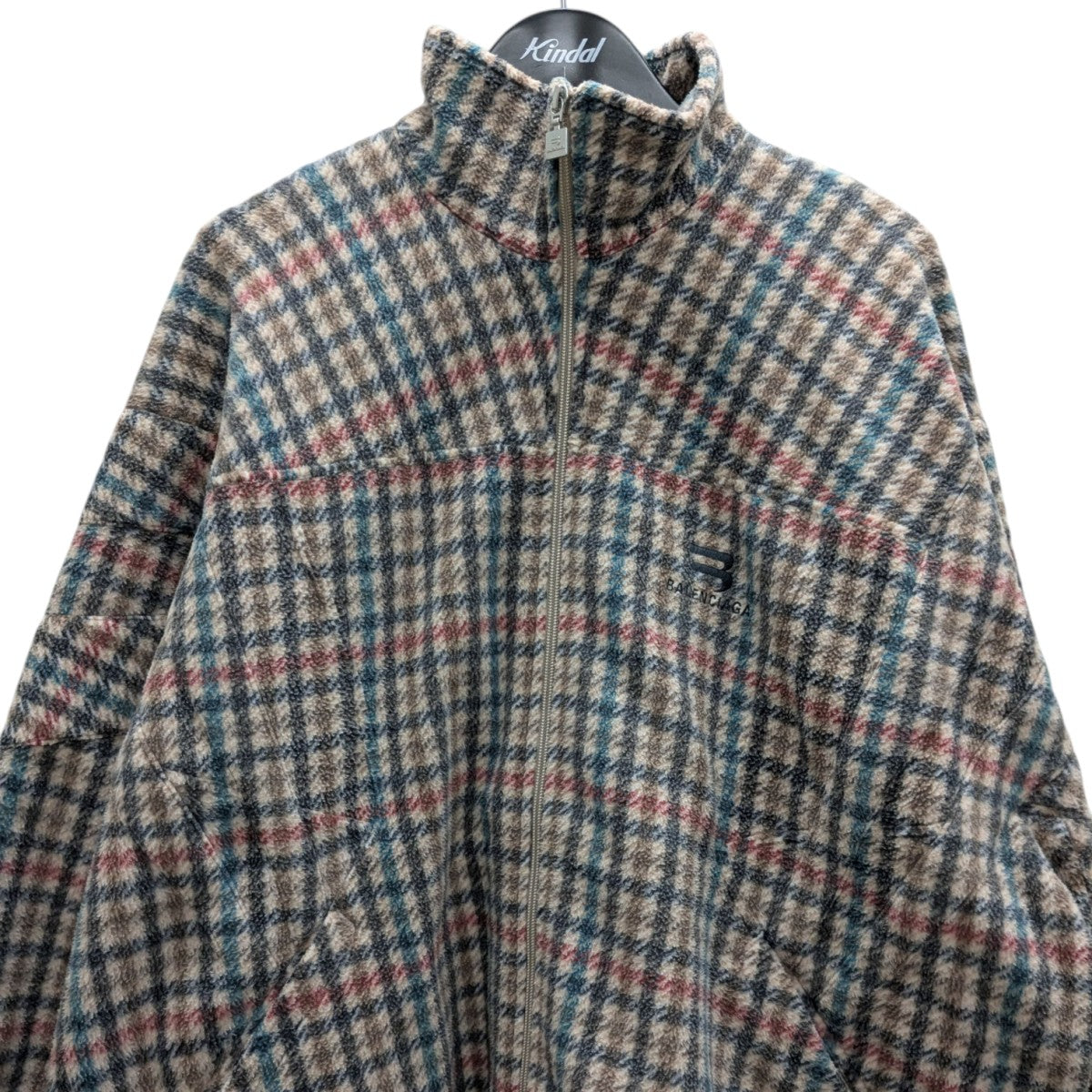 BALENCIAGA チェック柄 ナイロンジャケット BALENCIAGA チェック柄 ナイロンジャケット