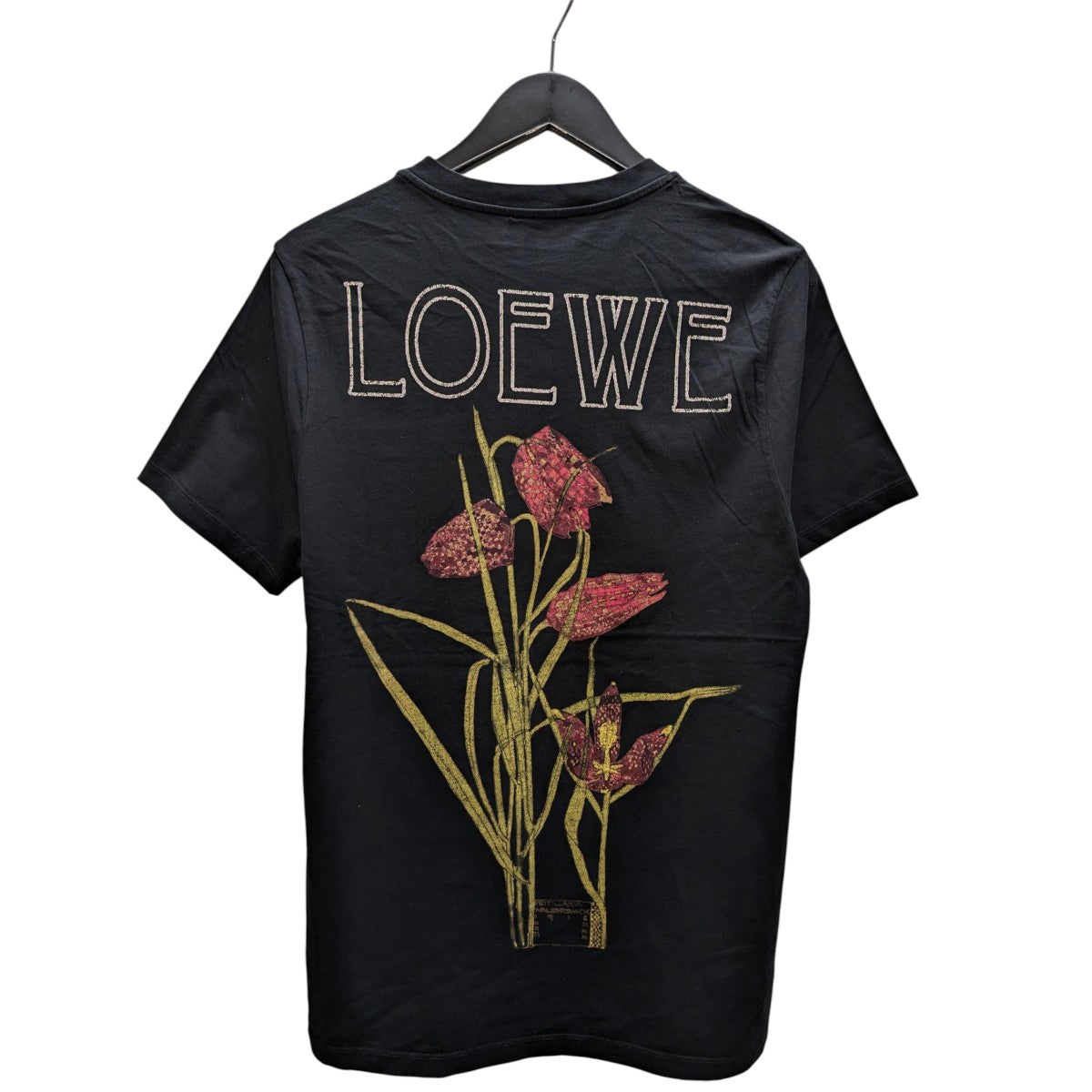 LOEWE(ロエベ) 花柄プリントTシャツ S6199450CR ブラック サイズ