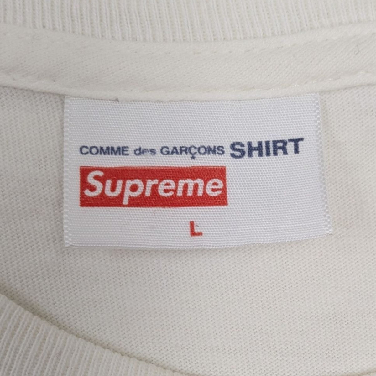 Supreme×COMME des GARCONS SHIRT Box Logo TeeプリントTシャツ