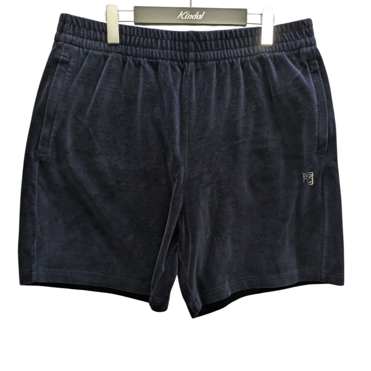 ALEXANDER WANG ベロアラインストーンハーフパンツ 古着・中古-1枚目のアイテム画像
