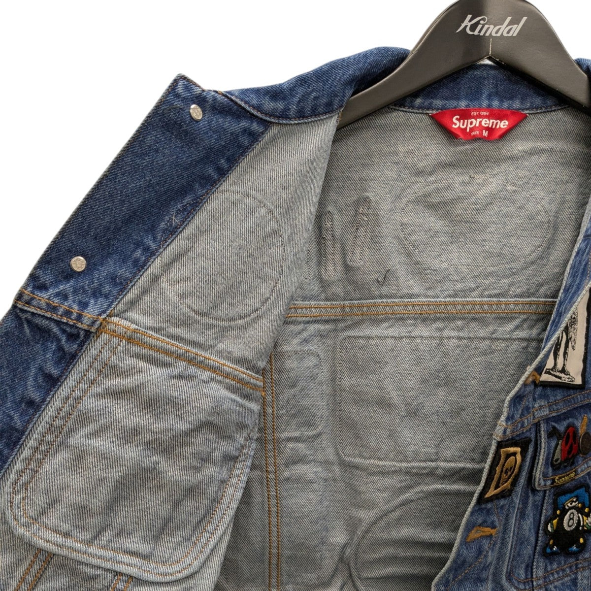supreme(シュプリーム) Patches Denim Trucker Jacketパッチ