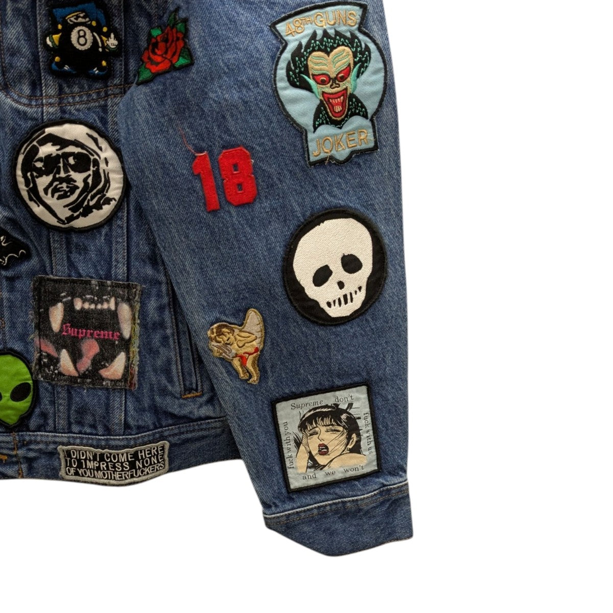 ジャケット・アウター Supreme Patches Denim Trucker Jacket XL supreme(シュプリーム) Patches Denim Trucker Jacketパッチ