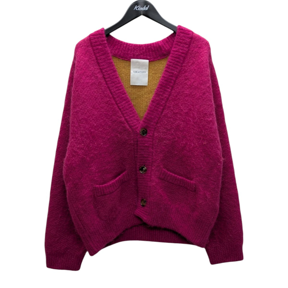 LOW SILHOUETTE MOHAIR CARDIGAN ．07【PINK】ショート丈カーディガン