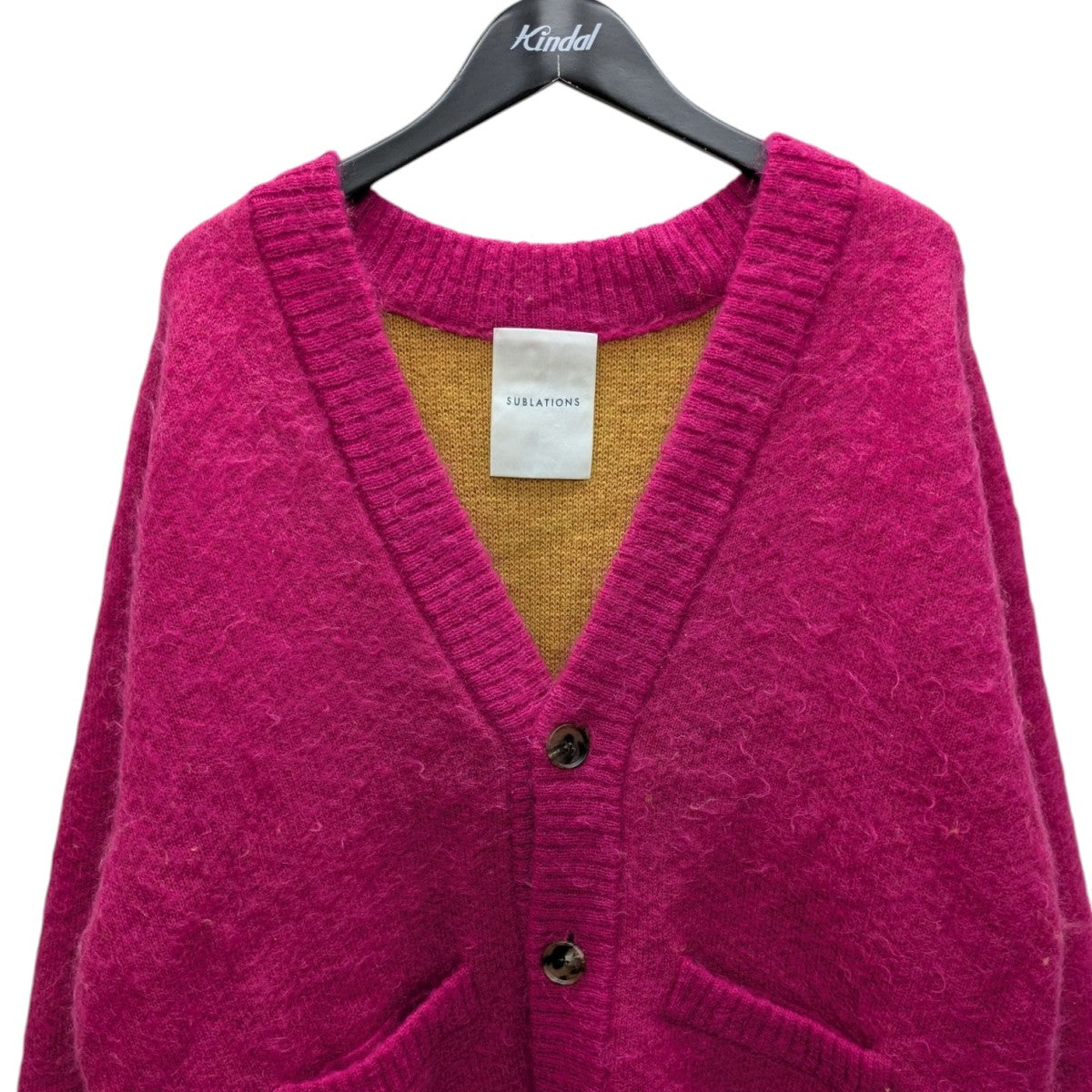 LOW SILHOUETTE MOHAIR CARDIGAN ．07【PINK】ショート丈カーディガン