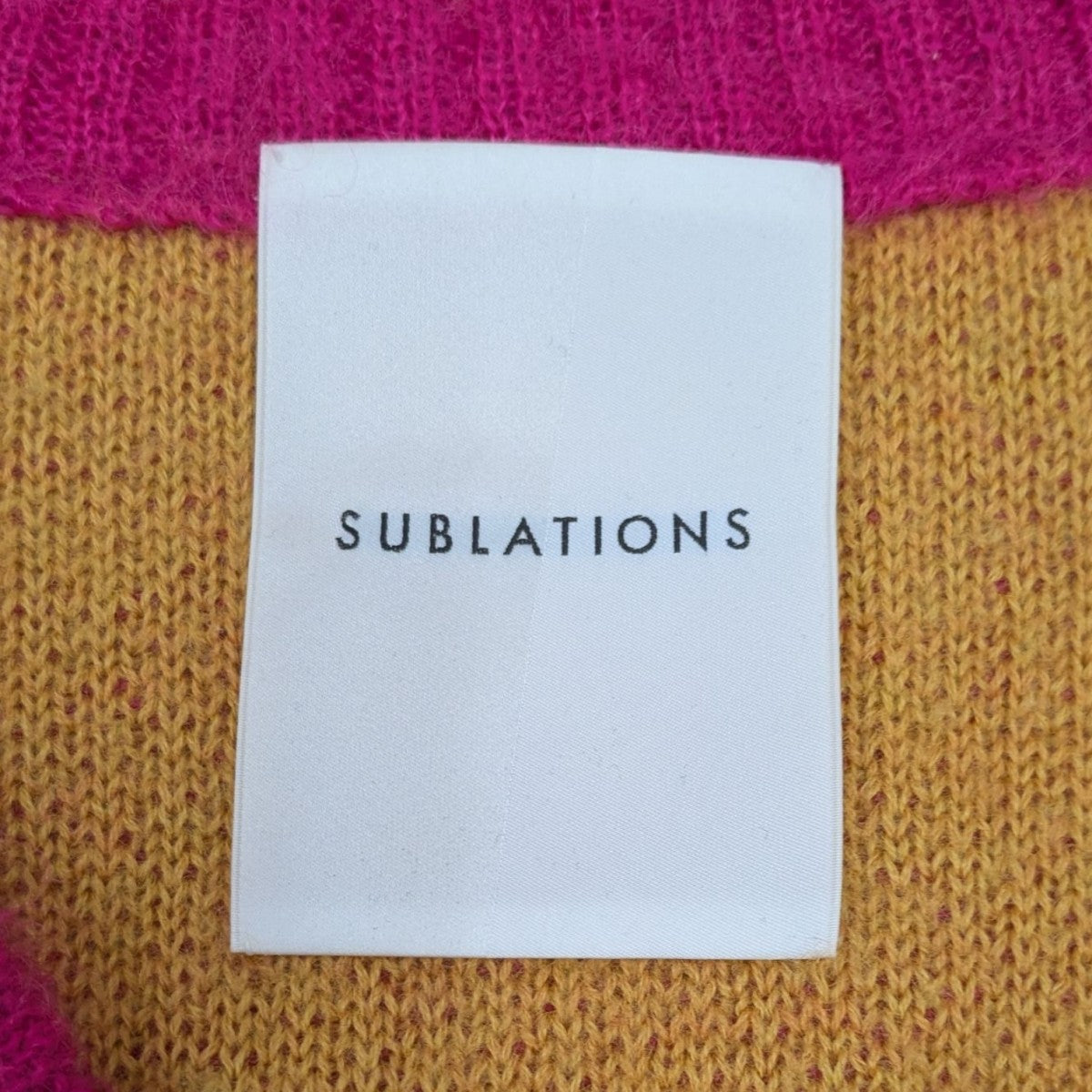 SUBLATIONS カーディガン SUBLATIONS(サブレーション) LOW SILHOUETTE MOHAIR CARDIGAN