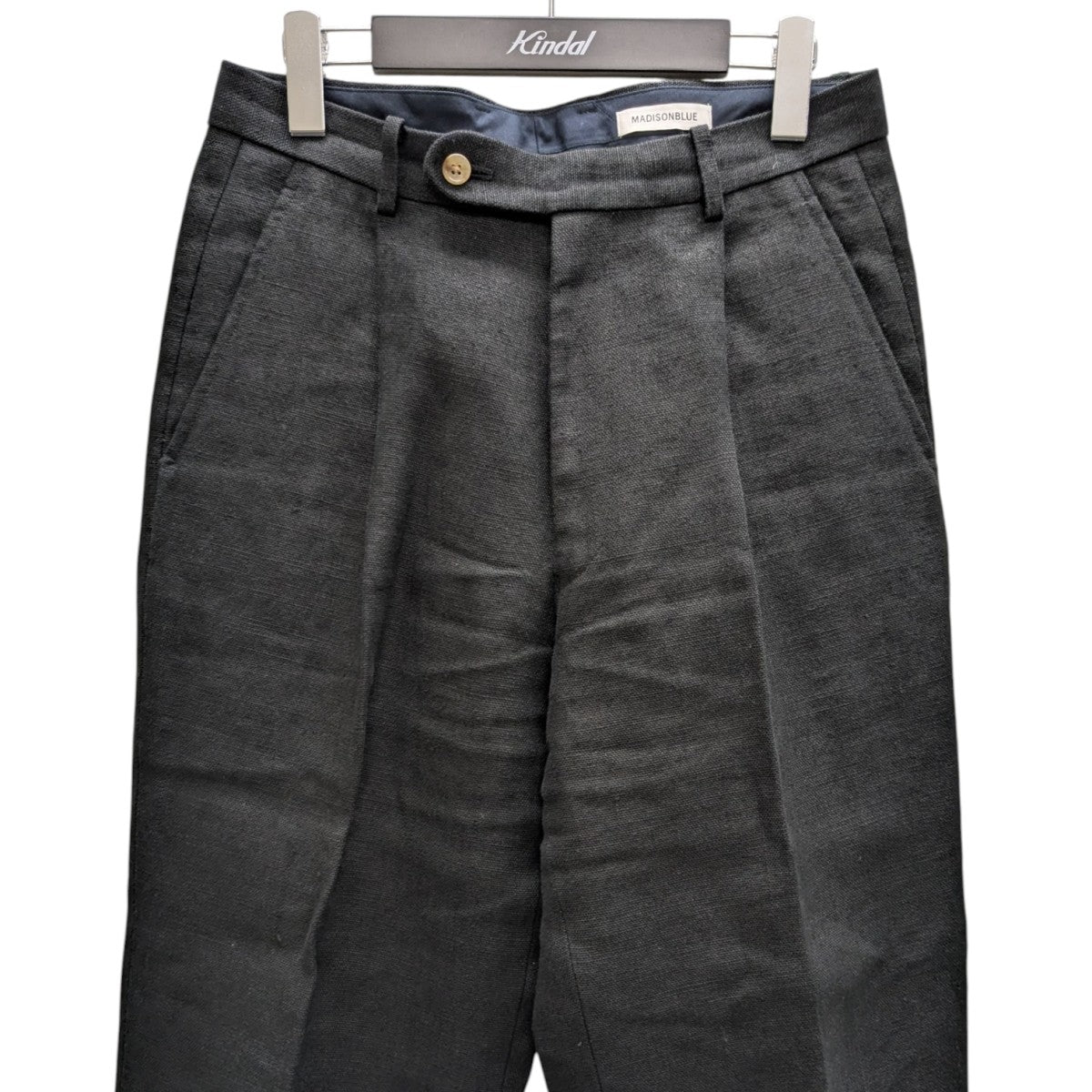 MADISON BLUE ONE TUCK SLACKS LINEN リネンタックスラックス 古着・中古-2枚目のアイテム画像
