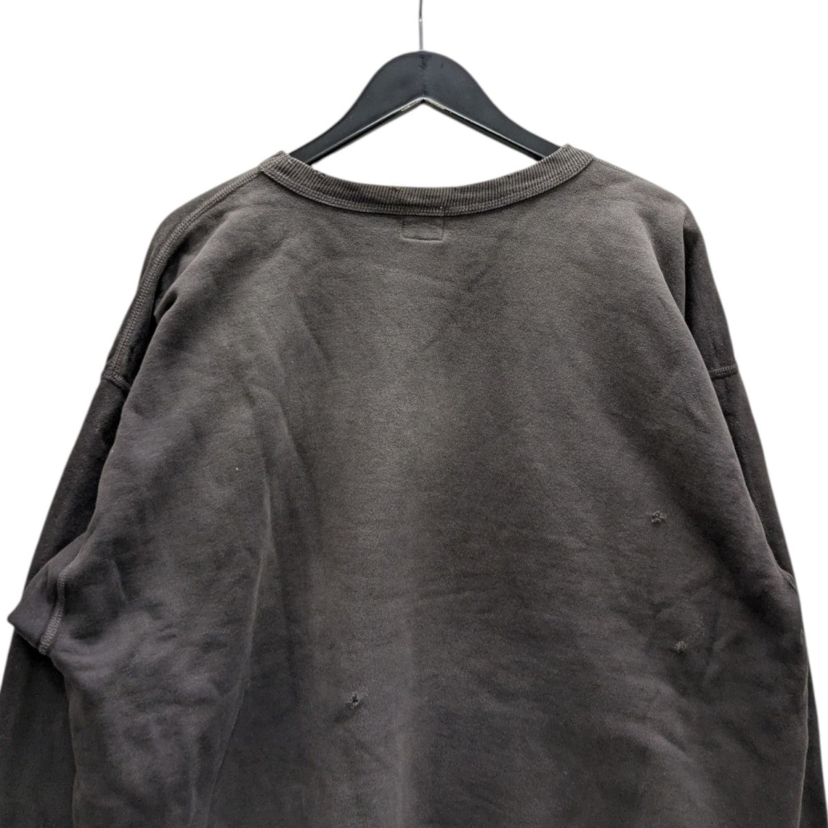 SAINT MICHAEL セントマイケル 21AW スカル スウェット セントマイケル 21AW ヴィンテージ加工 スカルプリント クルー