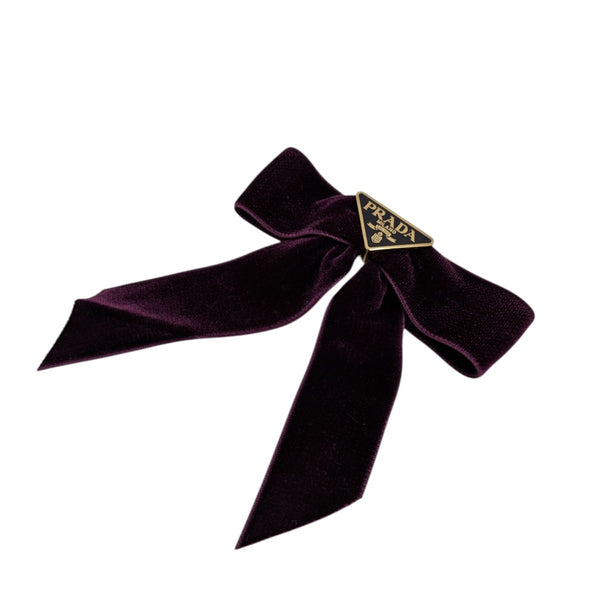 PRADA(プラダ) ベルベット ヘアクリップ 1IF154 パープル｜【公式