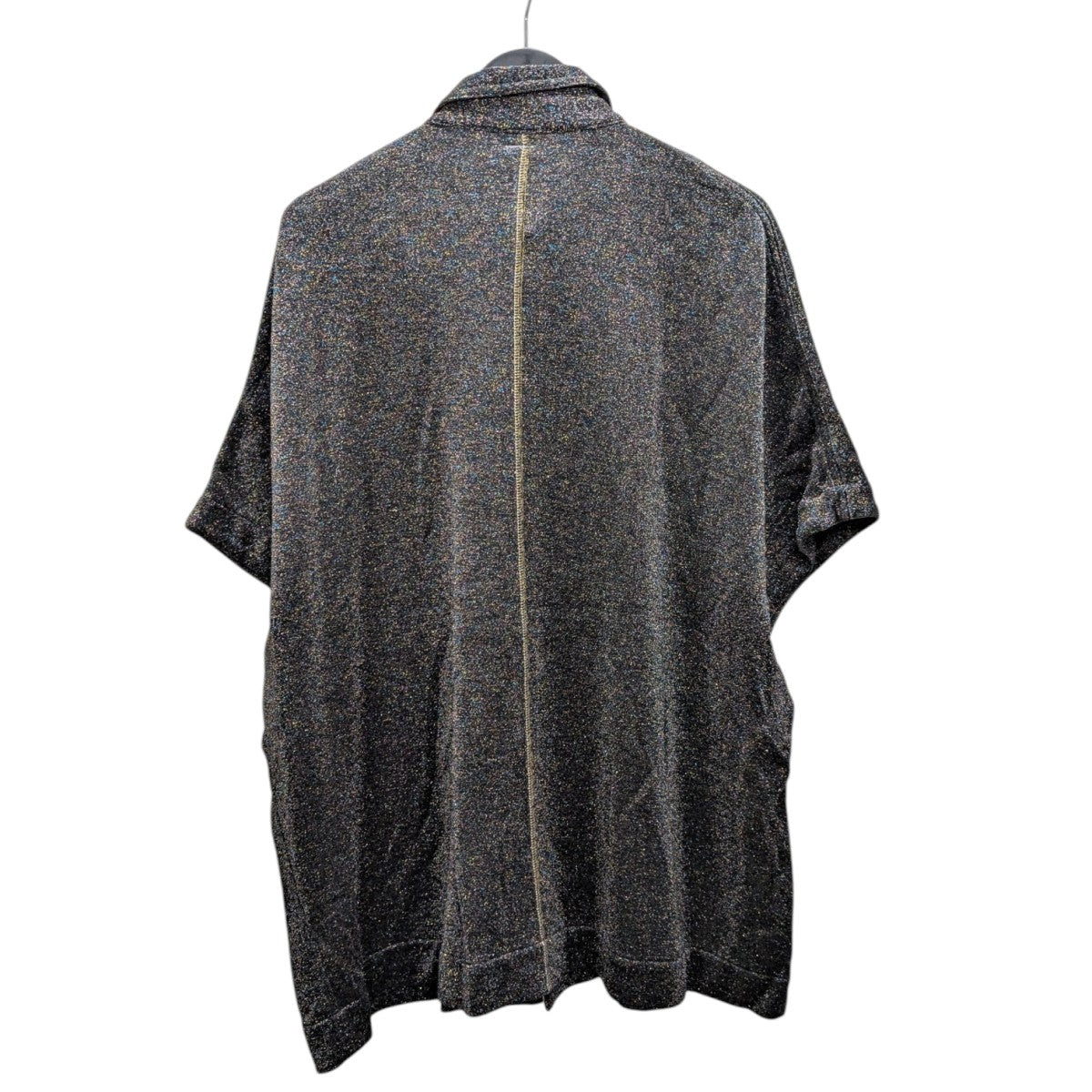 【断捨離価格／新品】POCONE ピッコーネ 黒 シルク 綿 ハイネック シャツ 断捨離価格／新品】POCONE ピッコーネ 黒 シルク 綿 ハイネック