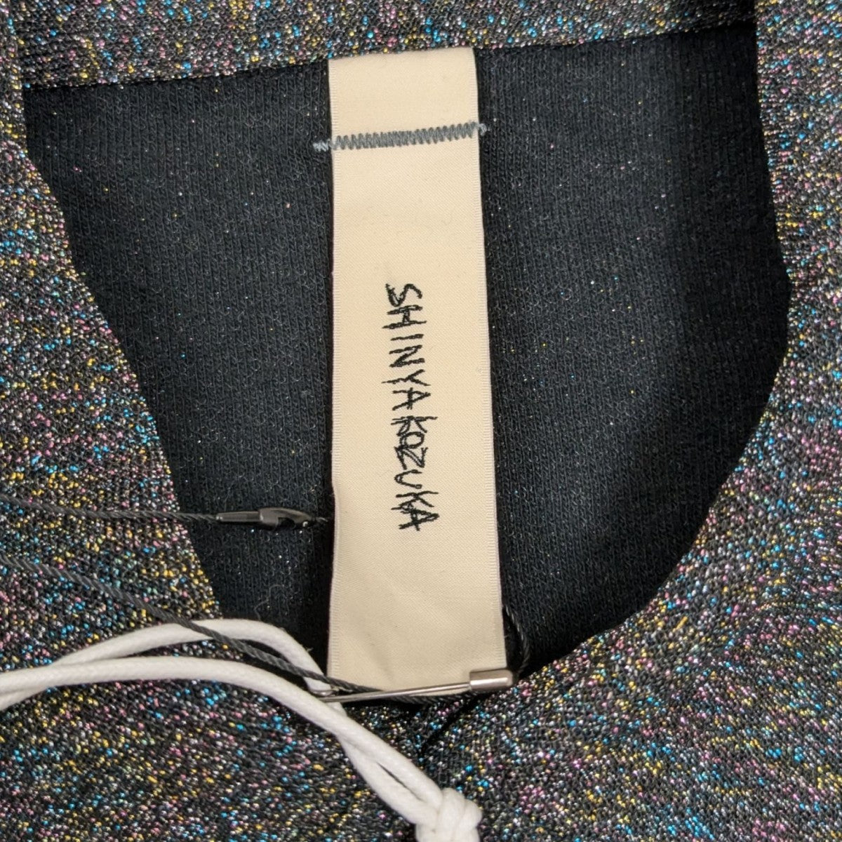 SHINYA KOZUKA 24SSラメ入りノースリーブシャツ SHINYA KOZUKA 24SSラメ入りノースリーブシャツ
