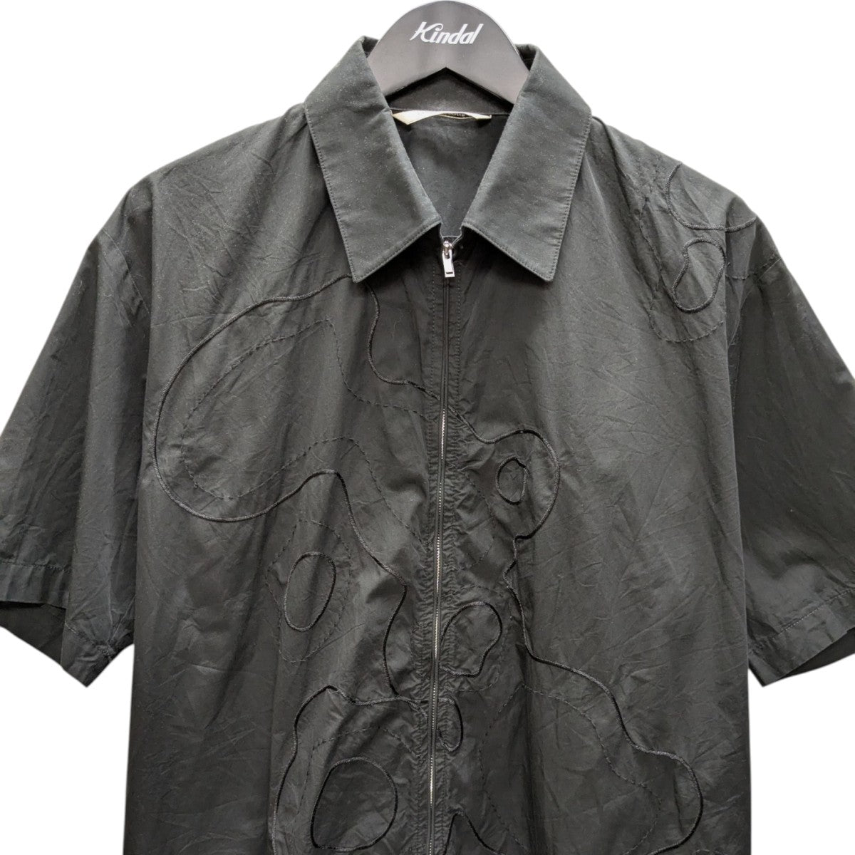 CONERSTONE ショートスリーブジップシャツ 古着・中古-2枚目のアイテム画像