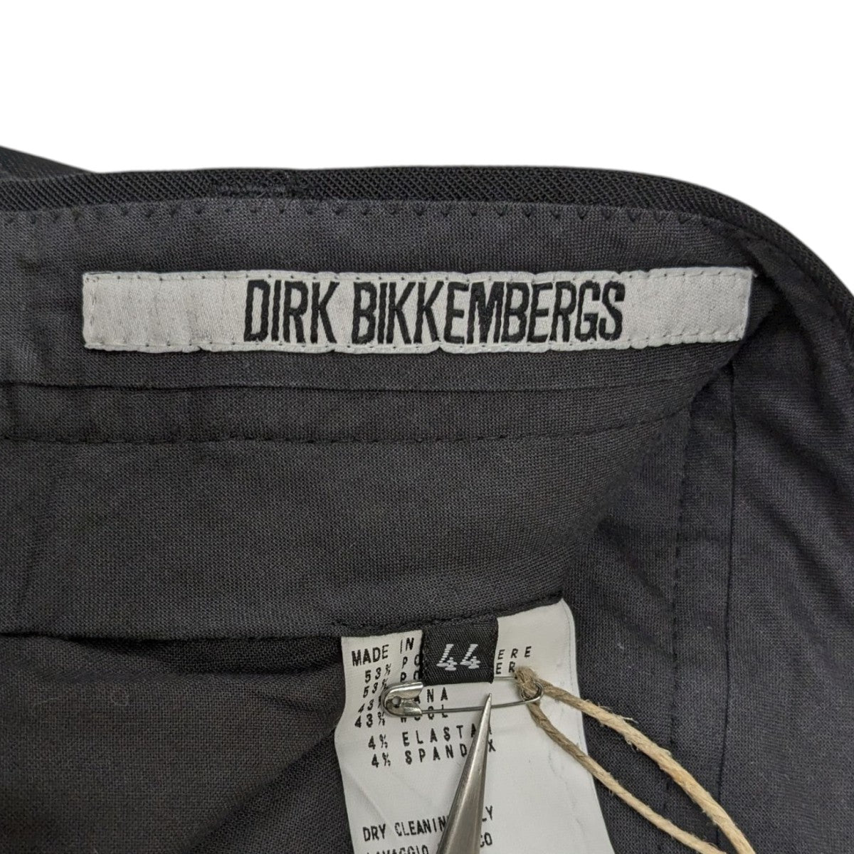 DIRK BIKKEMBERGS◆ダーク　ビッケンバーグ◆メンズスラックスパンツ DIRK BIKKEMBERGS(ダークビッケンバーグ) スラックス ブラック