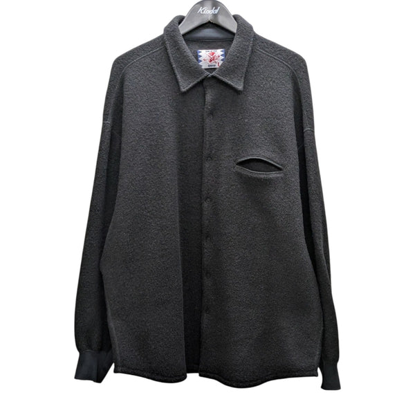 SON OF THE CHEESE(サノバチーズ) Fleece big Shirt BLACK フリース
