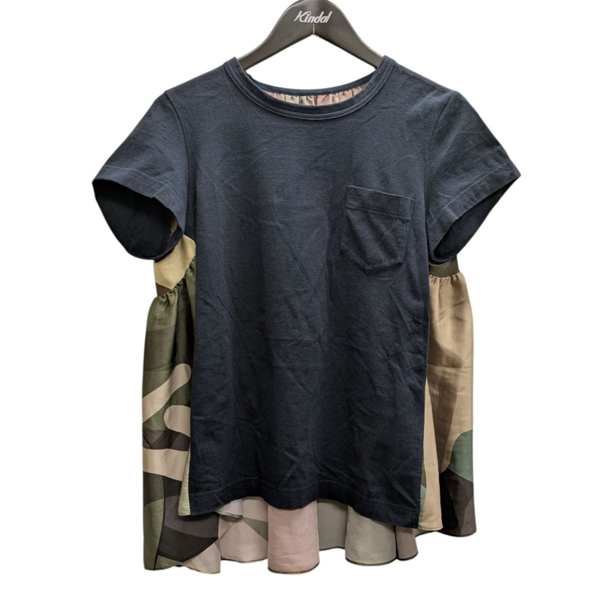 sacai×KAWS ドッキングブラウス 古着・中古-1枚目のアイテム画像