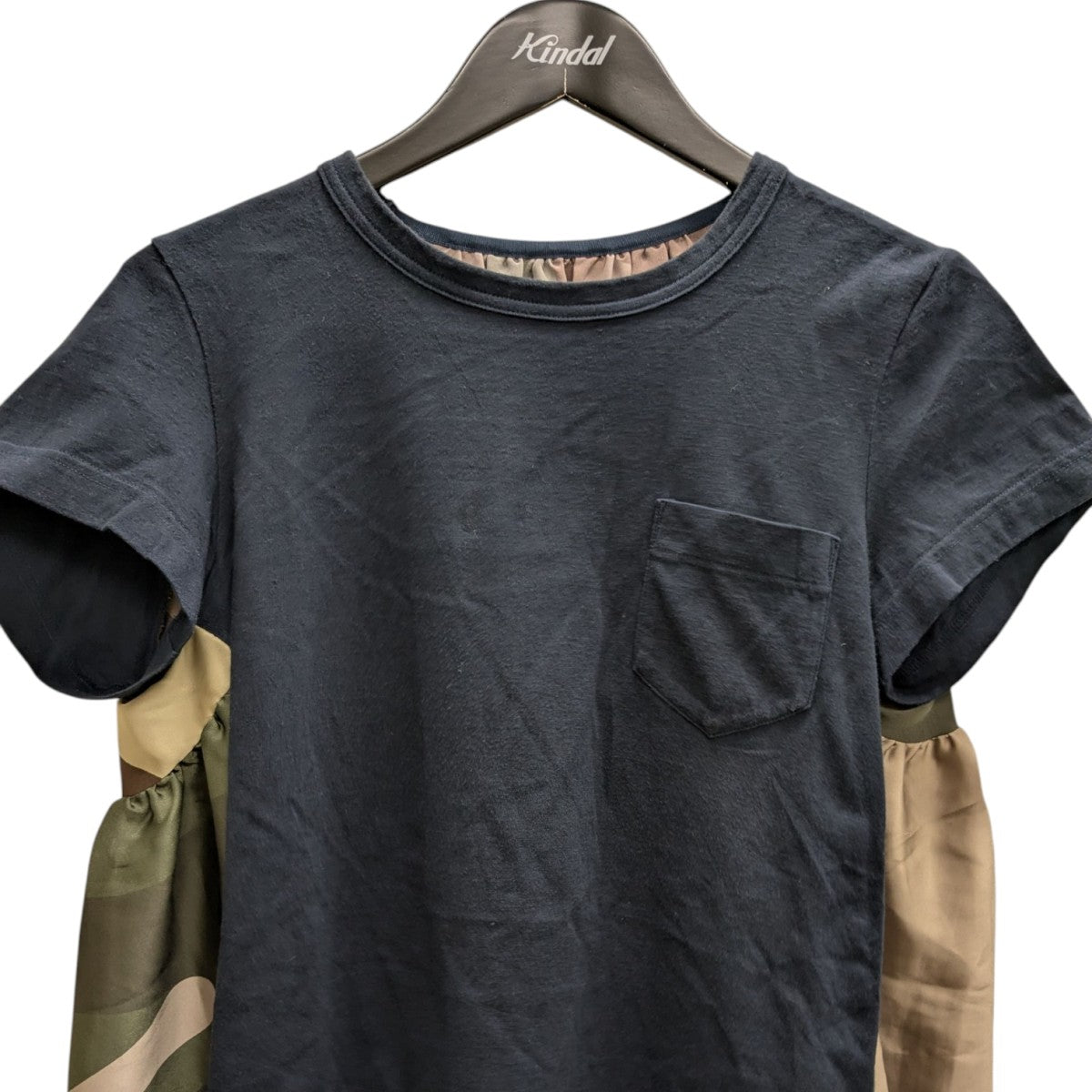 sacai×KAWS ドッキングブラウス 古着・中古-2枚目のアイテム画像