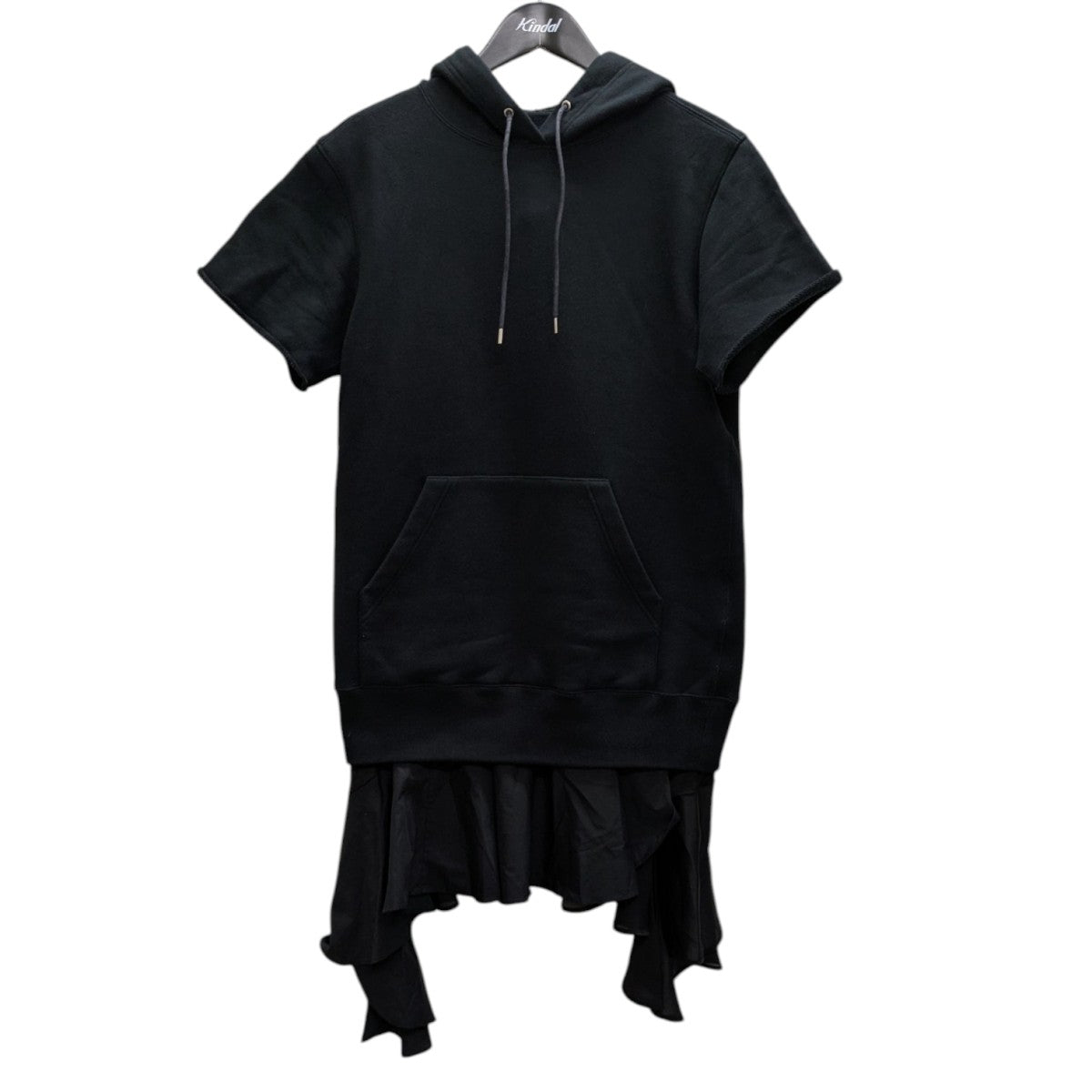 サカイ/sacai ブラックデニム　バンダナドッキングワンピース sacai ブラックデニムバンダナドッキングワンピース