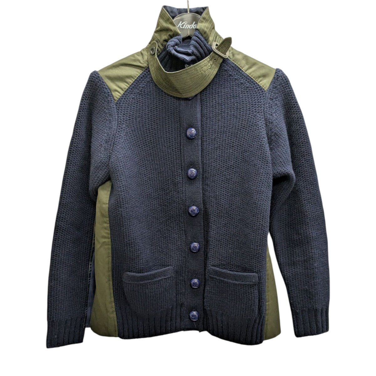 『sacai』サカイ (1) ドッキング 切り替え フレアニット 美品 17aw サカイ sacai タートルネック プリーツ ワンピース