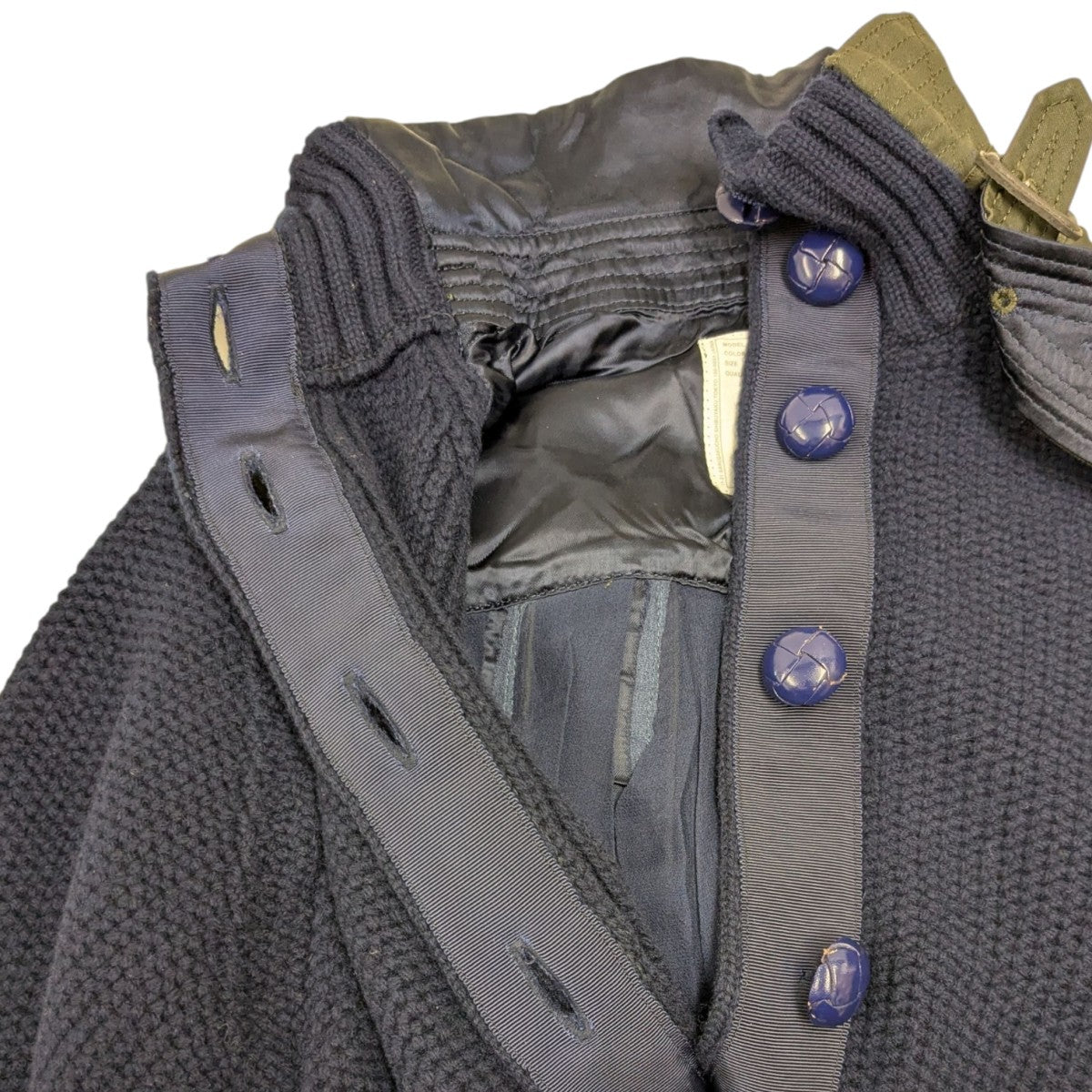 【お値下げ】sacai ドッキングニットジャケット sacai(サカイ) ドッキングニットジャケット 13-01885 ネイビー