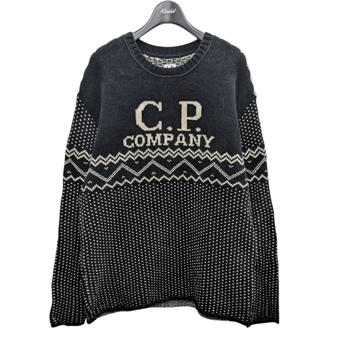 C．P COMPANY(シーピーカンパニー) 裾切替ハーフジップニット