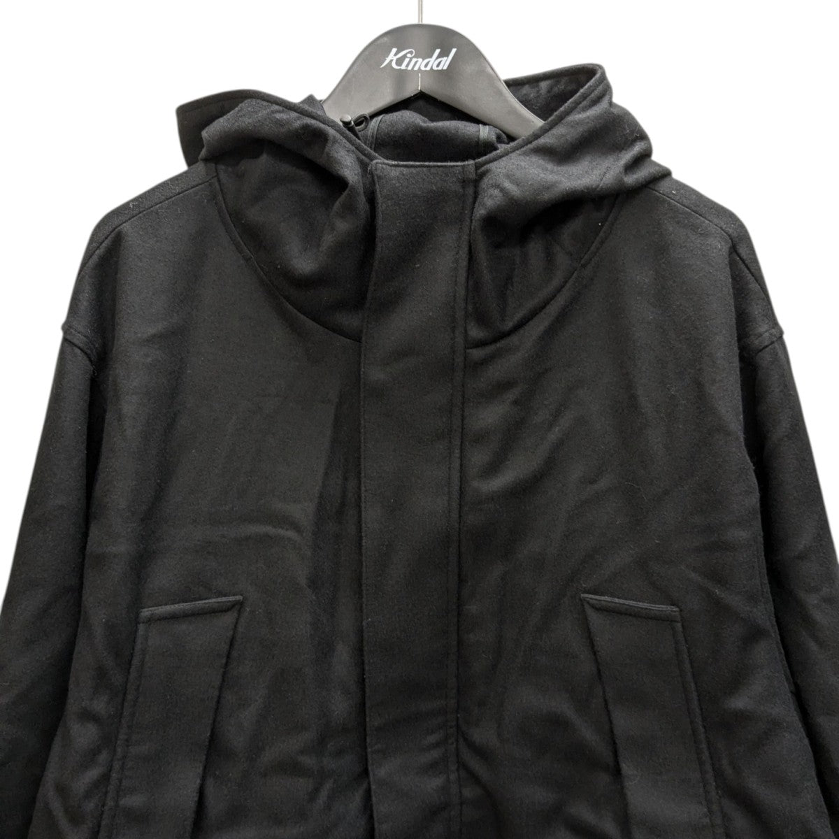 stein 24AW MELTON HOODED BLOUSON フーデッドウールコート 古着・中古-3枚目のアイテム画像