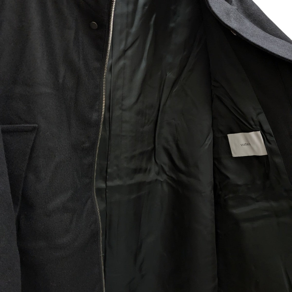 stein 24AW MELTON HOODED BLOUSON フーデッドウールコート 古着・中古-4枚目のアイテム画像