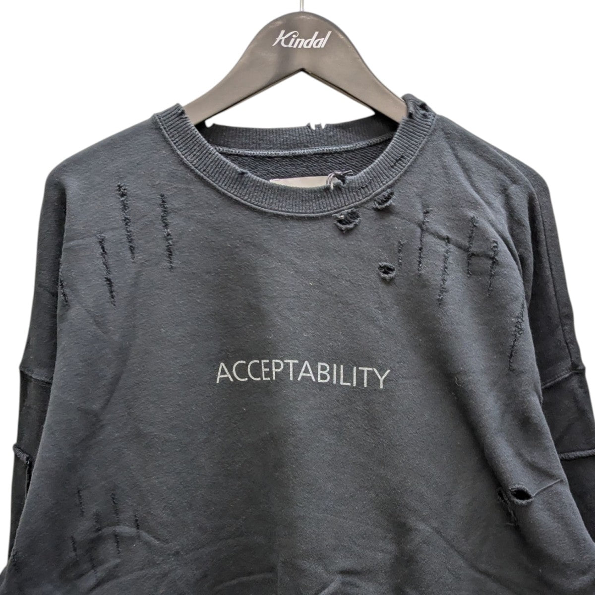 ssstein 24AW Oversized Rebuild Sweat LS ダメージ加工スウェット 古着・中古-2枚目のアイテム画像