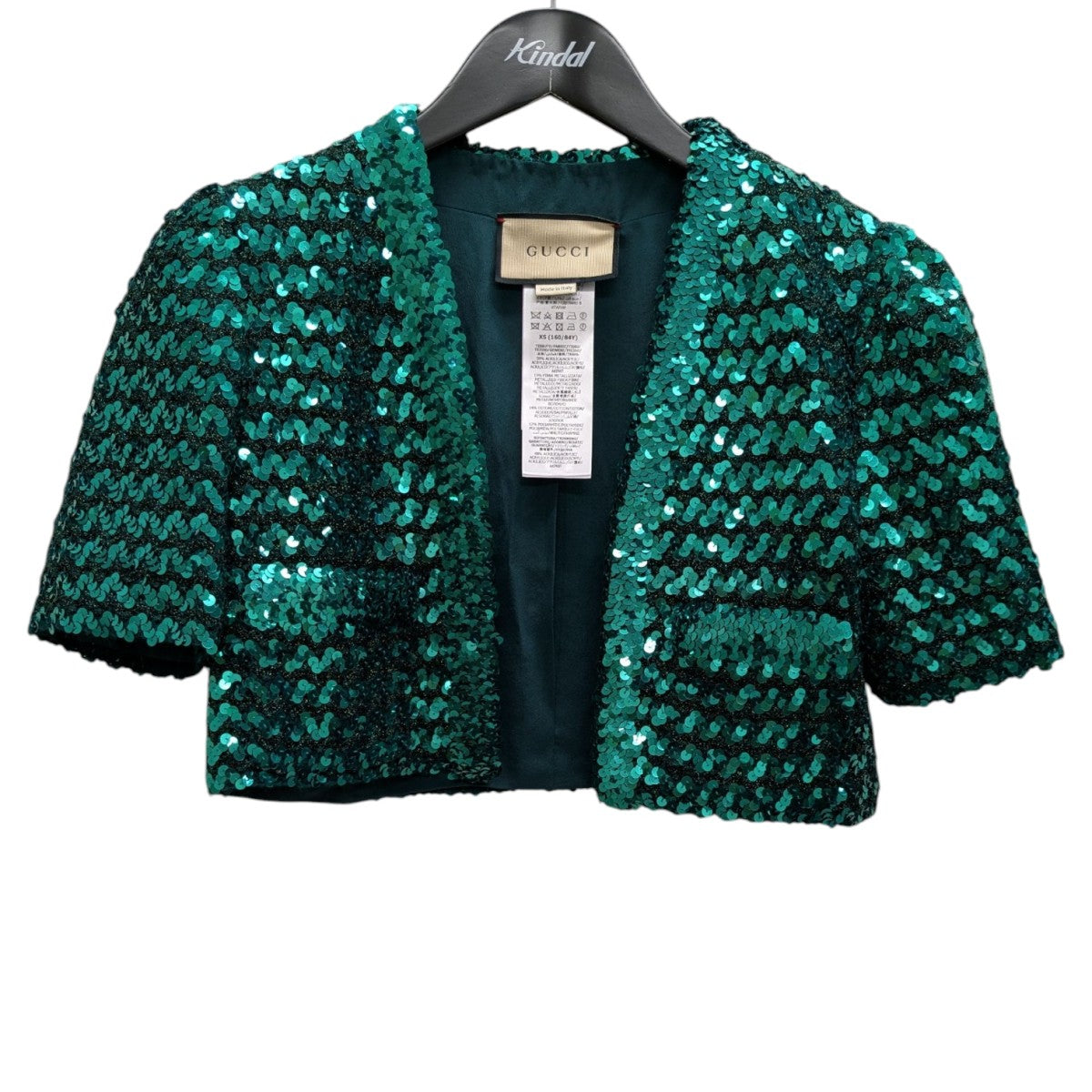 GUCCI(グッチ) スパンコールジャケット 653449 XKBTI グリーン