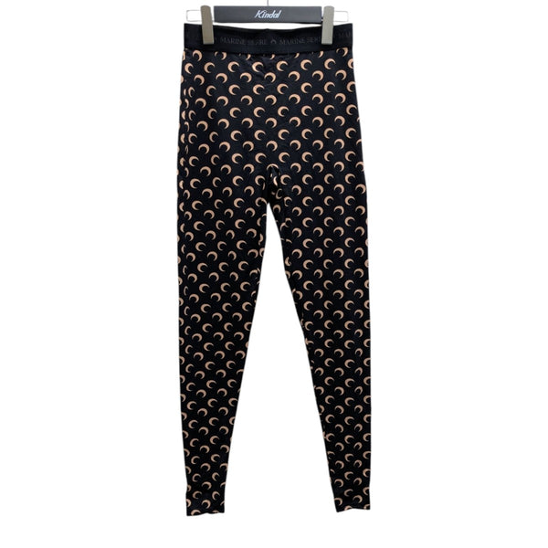marine serre(マリーンセル) ムーン柄 レギンスパンツ ブラック サイズ