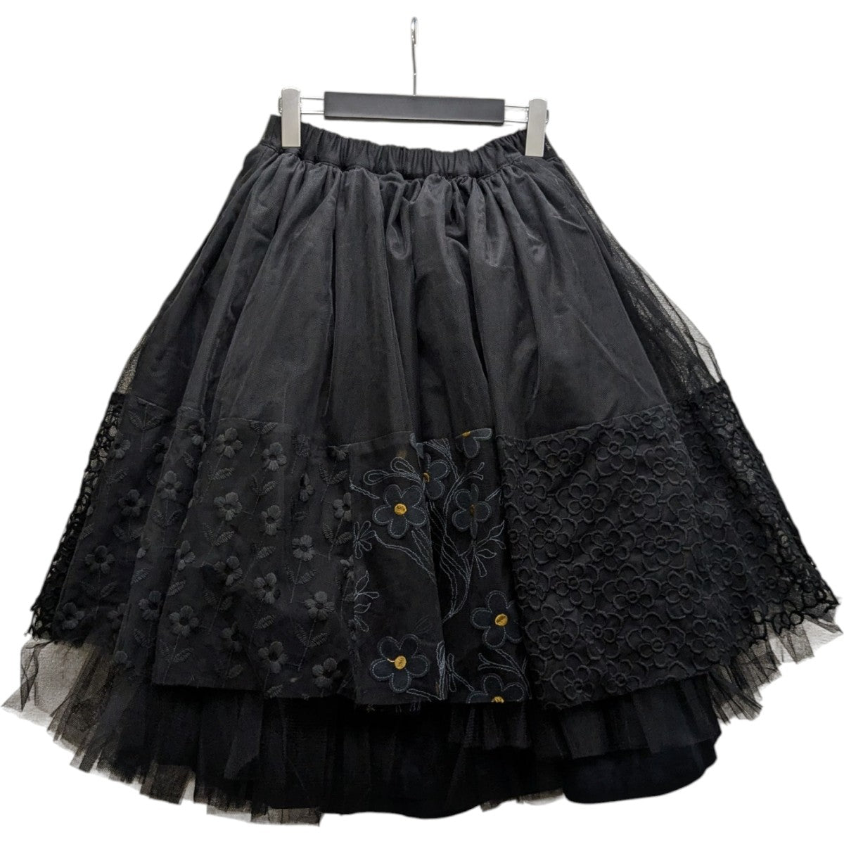 tricot COMME des GARÇONS スカート 花柄刺繍 COMME des GARCONS(コムデギャルソン) 花柄刺繍スカートgb-s021