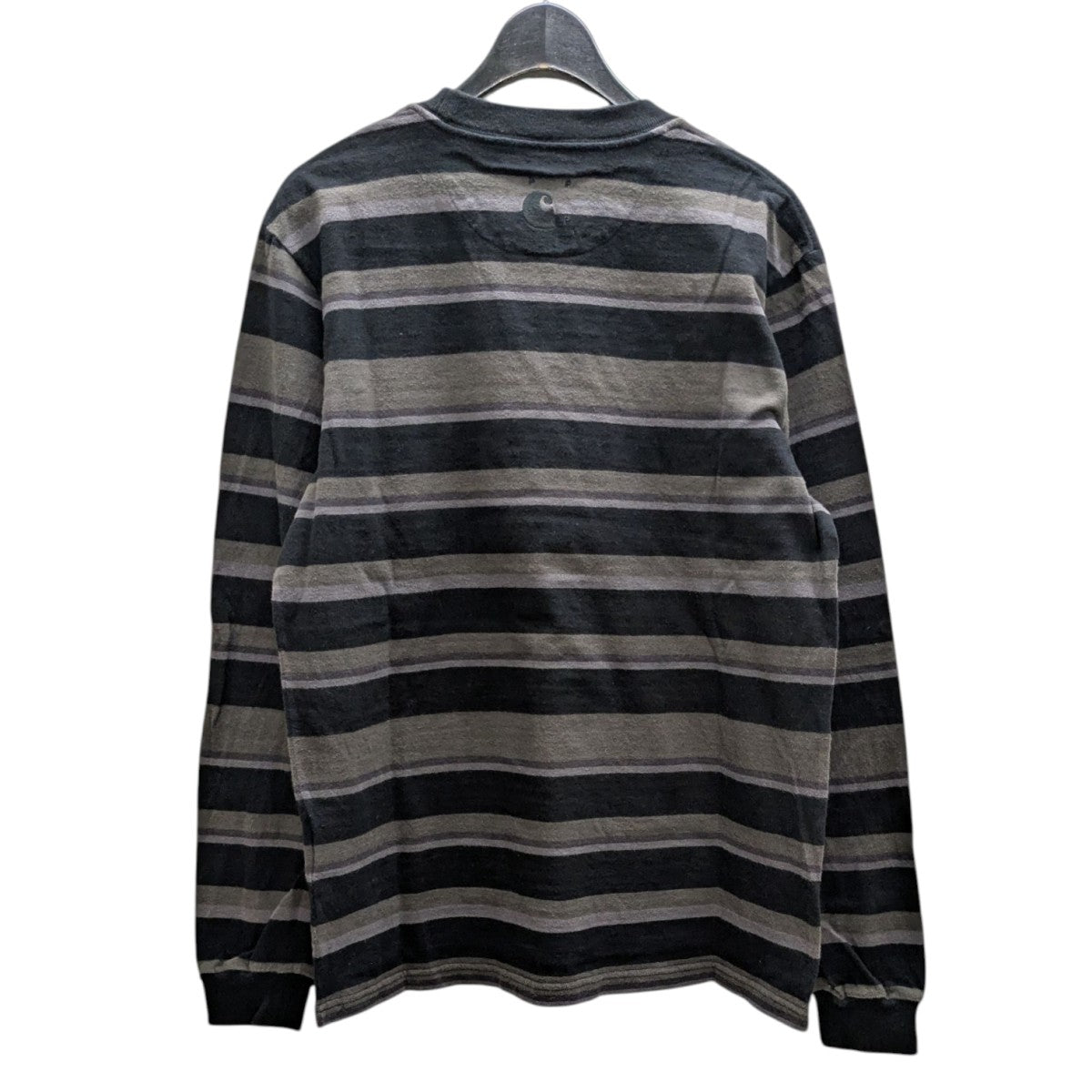 CarHartt×POP TRADING COMPANY POP LS POCKET T Sボーダーロング